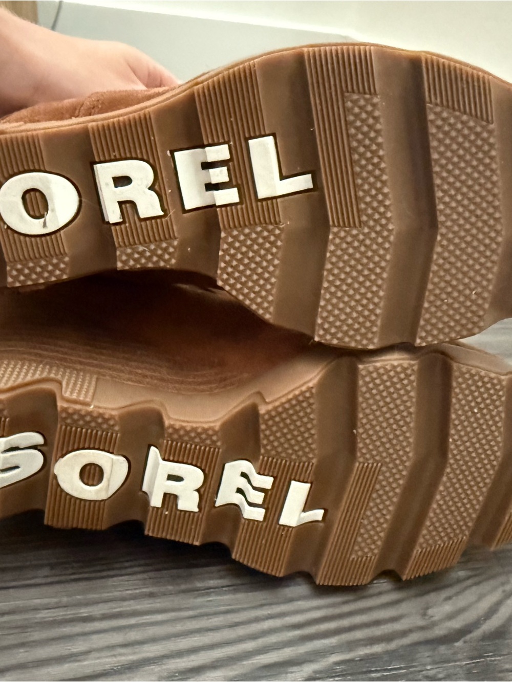 Sorel Kids Tan Lug Sole Boots
